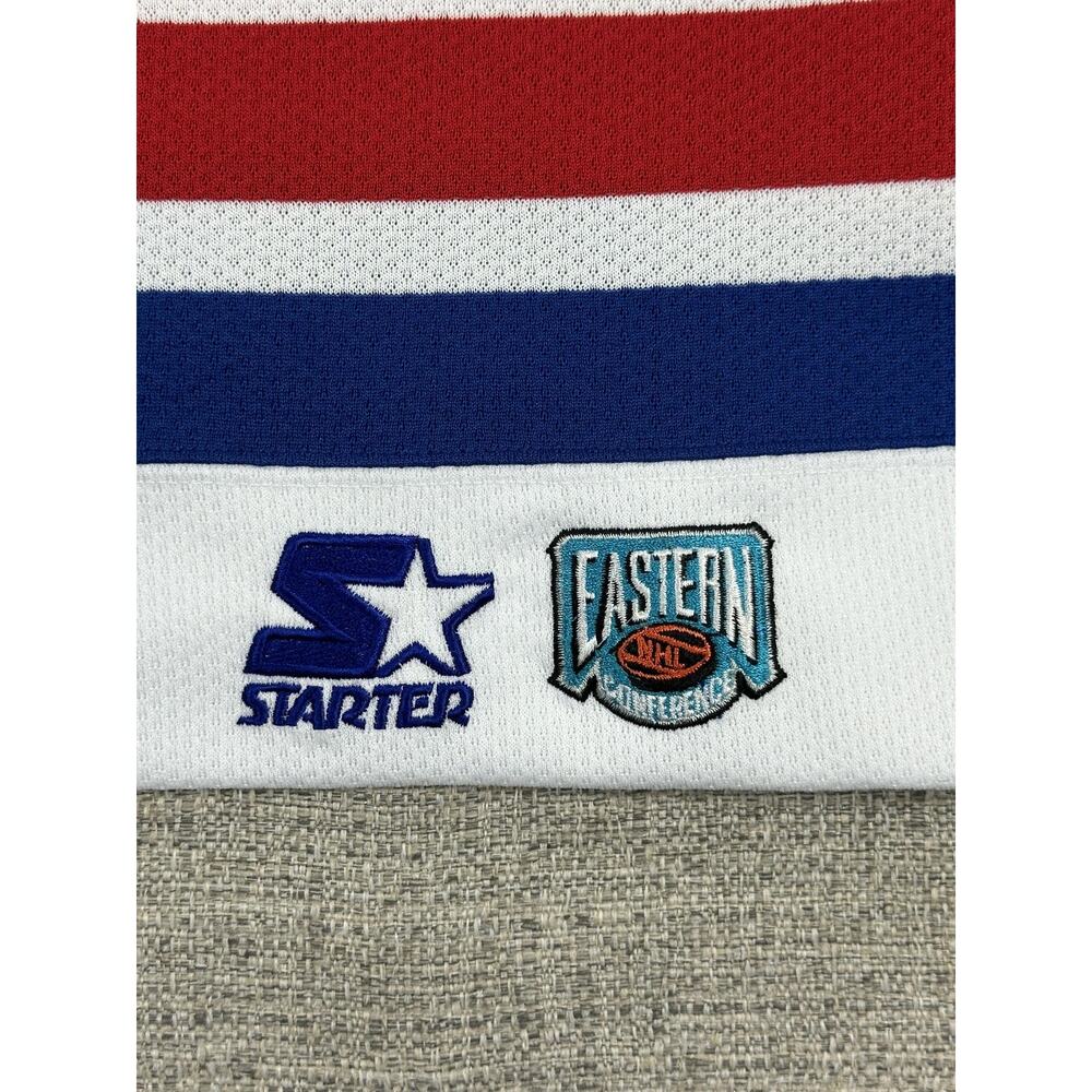 Vintage New York Rangers Jersey Mens Large White NHL Hockey Starter - Picture 12 of 14